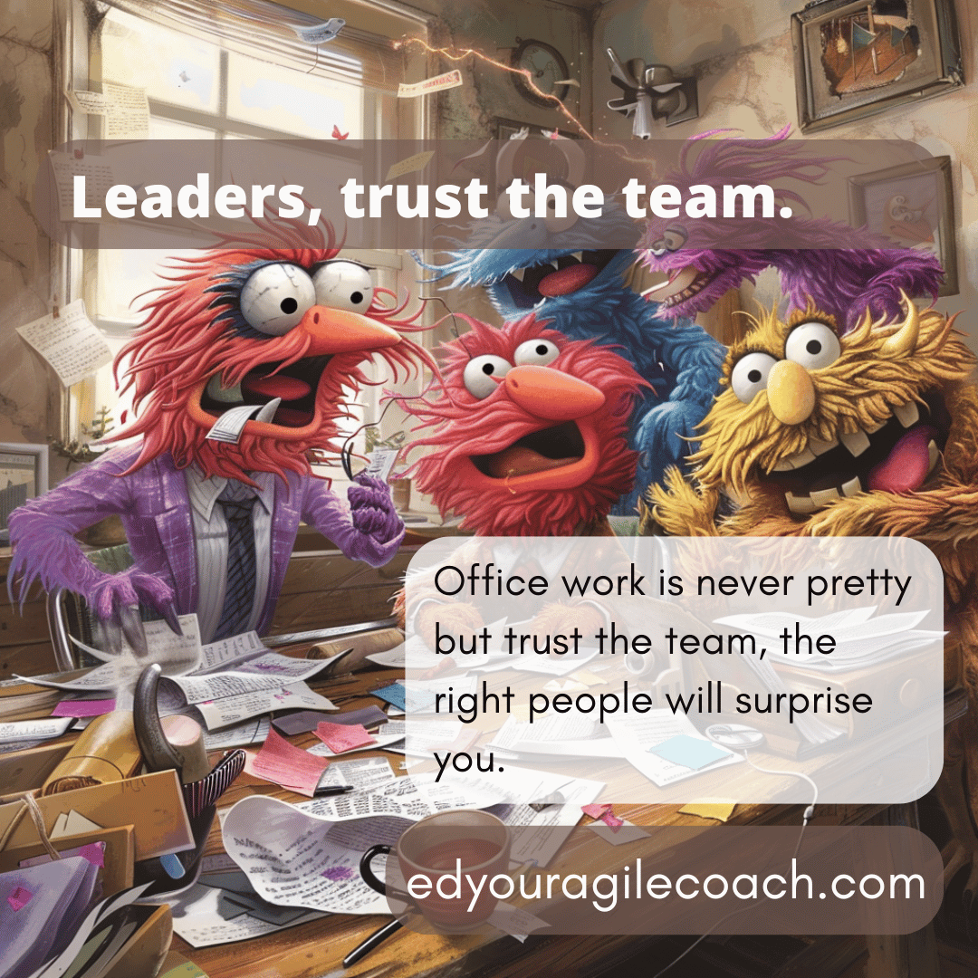 When it goes sideways, trust the team.