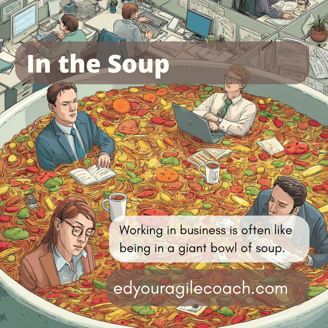 Floating in Corporate Soup.