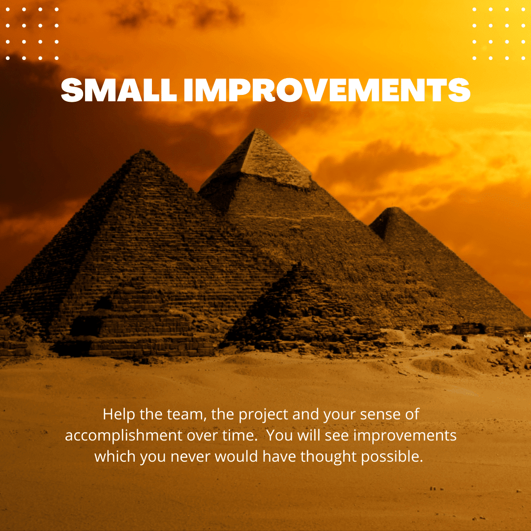 Small changes can work miracles