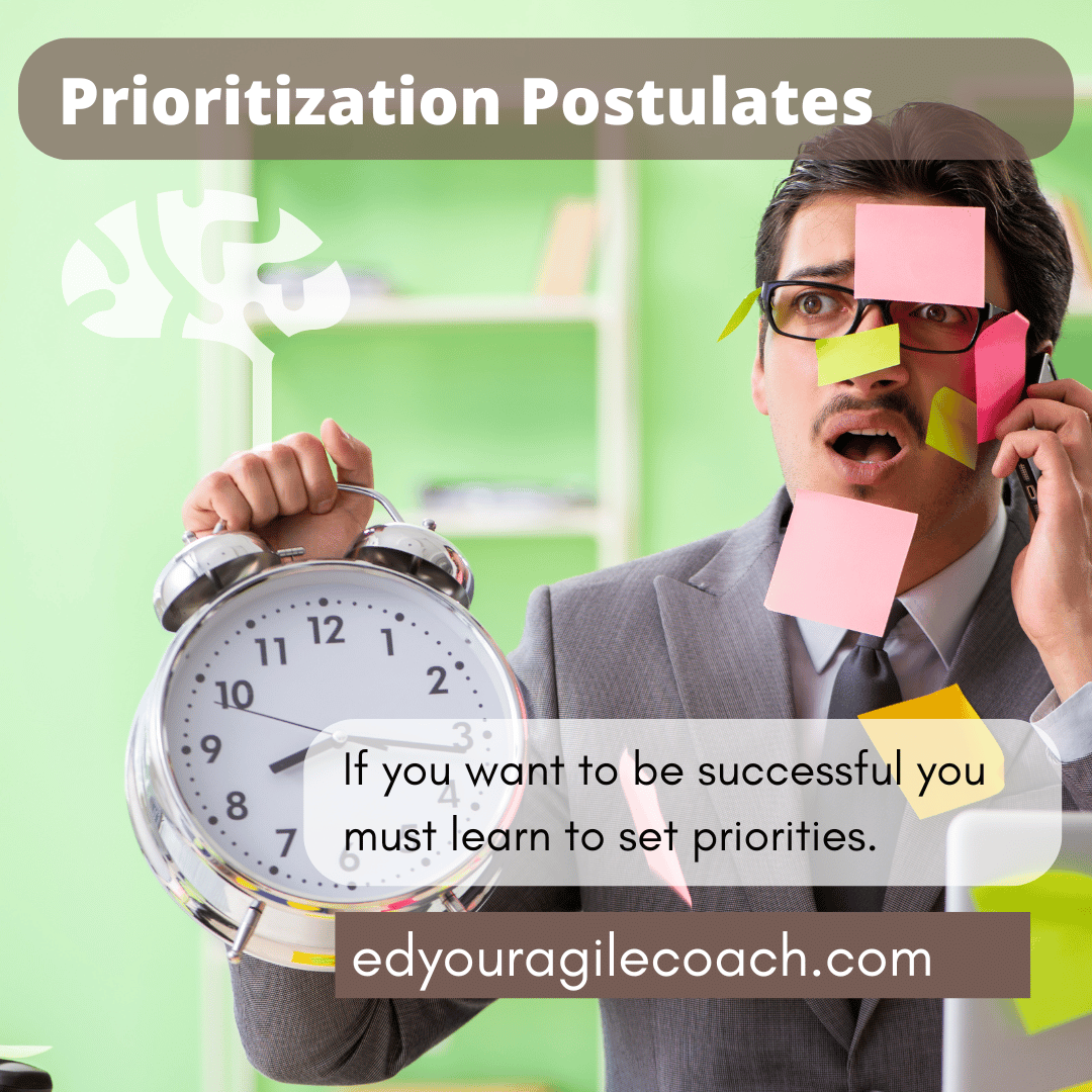 A business person dealing with deadline pressure and covered with sticky notes.