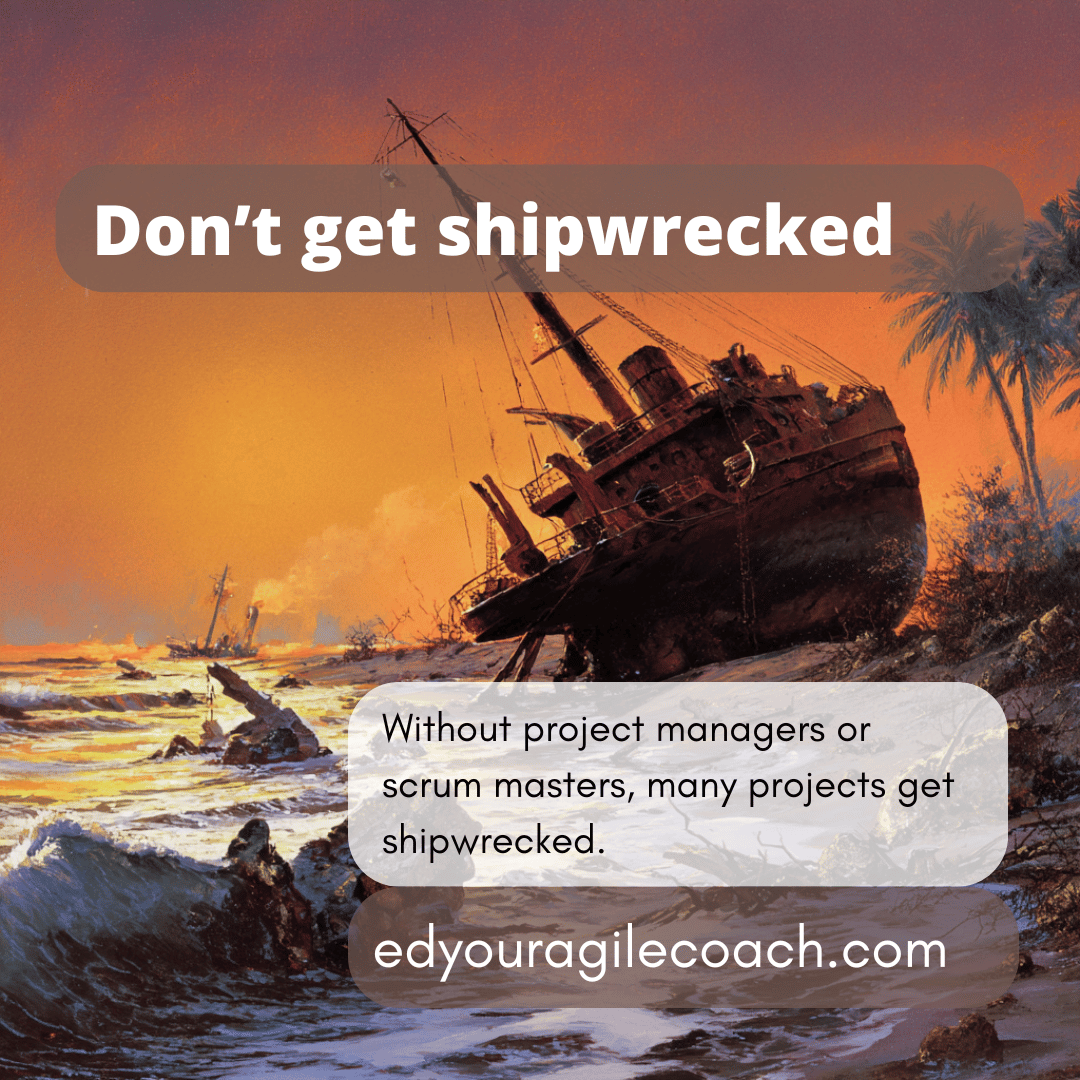A shipwreck on the shores of India.